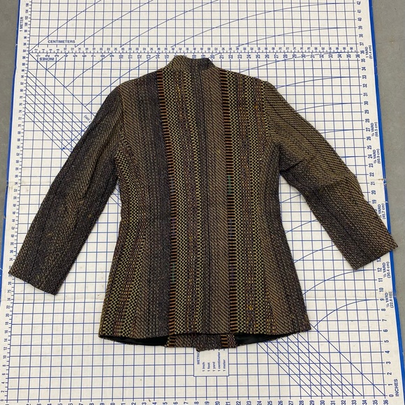 deborah cross Suit Jacket w/ Button Closure Multicolor Waist 34” Bust 36" - Picture 2 of 8